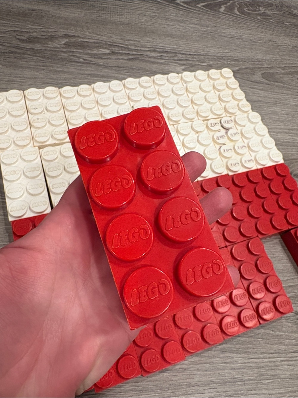 RARE Vintage Lego Samsonite Jumbo Bricks 32pcs
